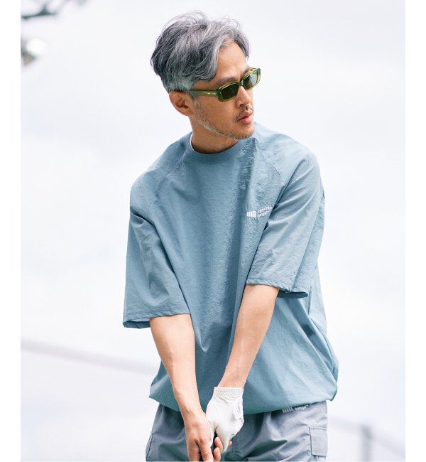 EDIFICE「CLUBHAUS / Dynamic Range (クラブハウス) Warm UP ラグラン Tシャツ」|Tシャツ・カットソー|グレーB