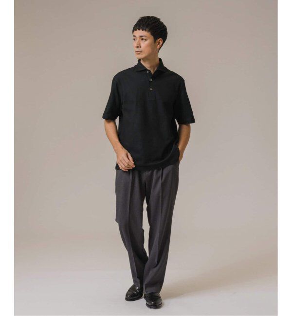 EDIFICE「《追加》"吸水速乾＆高通気機能" COOLMAX ハニカムボーダー ポロシャツ2」|ポロシャツ|