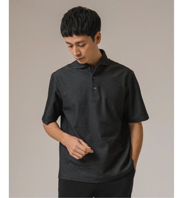 EDIFICE「《追加》"吸水速乾＆高通気機能" COOLMAX ハニカムボーダー ポロシャツ2」|ポロシャツ|