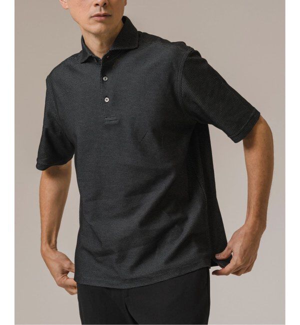 EDIFICE「《追加》"吸水速乾＆高通気機能" COOLMAX ハニカムボーダー ポロシャツ2」|ポロシャツ|