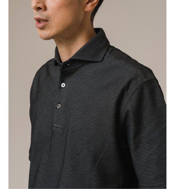 EDIFICE「《追加》"吸水速乾＆高通気機能" COOLMAX ハニカムボーダー ポロシャツ2」|ポロシャツ|