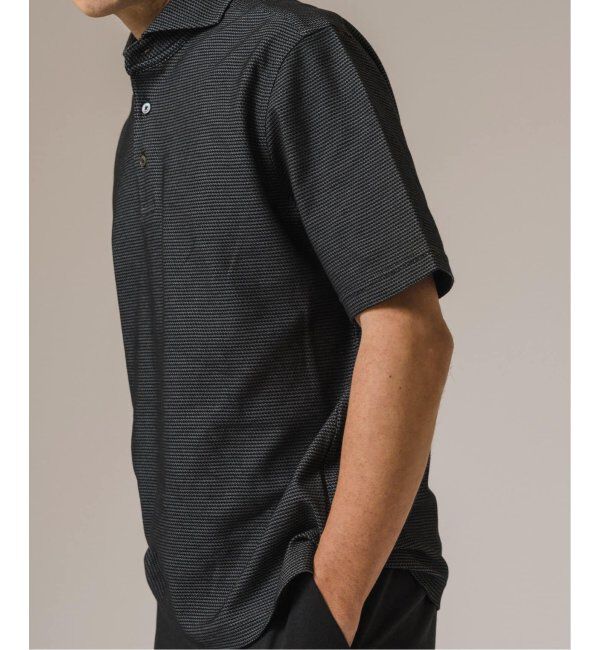 EDIFICE「《追加》"吸水速乾＆高通気機能" COOLMAX ハニカムボーダー ポロシャツ2」|ポロシャツ|