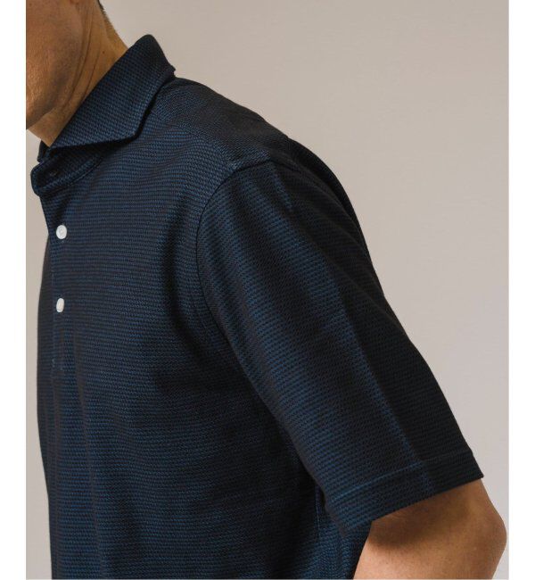 EDIFICE「《追加》"吸水速乾＆高通気機能" COOLMAX ハニカムボーダー ポロシャツ2」|ポロシャツ|