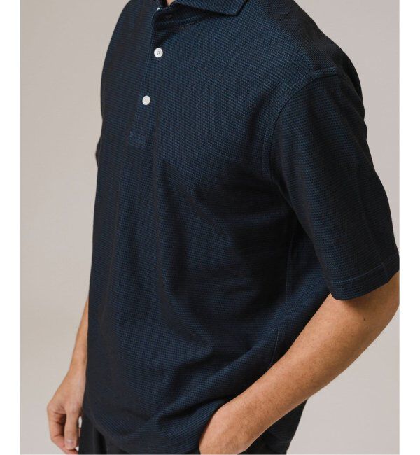 EDIFICE「《追加》"吸水速乾＆高通気機能" COOLMAX ハニカムボーダー ポロシャツ2」|ポロシャツ|