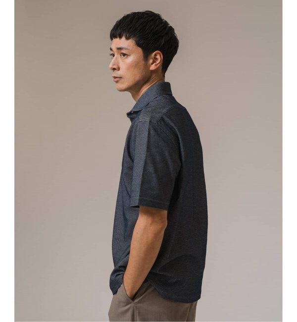 EDIFICE「《追加》"吸水速乾＆高通気機能" COOLMAX ハニカムボーダー ポロシャツ2」|ポロシャツ|