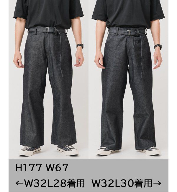 EDIFICE「LEVI&rsquo;S(R)/リーバイス(R)  別注 TWISTED BELTED デニムパンツ (L28)」|デニム|