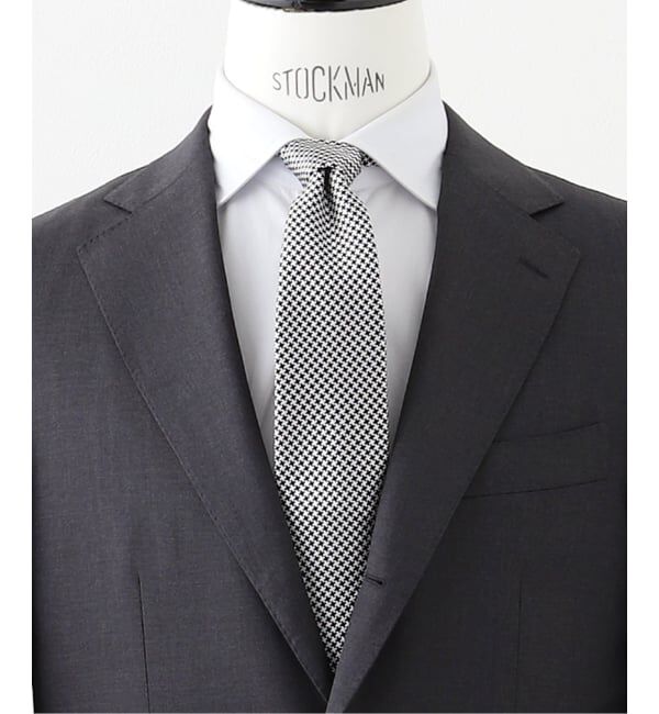 EDIFICE「AX  ハウンドトゥースタイ」|ネクタイ・蝶ネクタイ|グレー