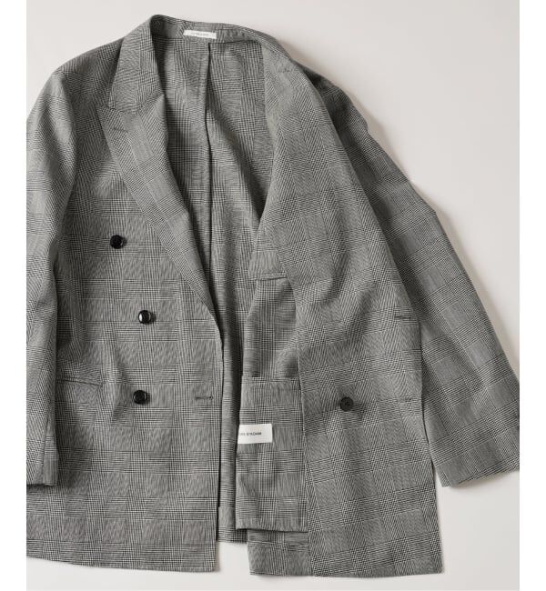 EDIFICE「《予約》COUTURE D&rsquo;ADAM (クチュール ド アダム) 別注 Double JK Glencheck」|テーラードジャケット|