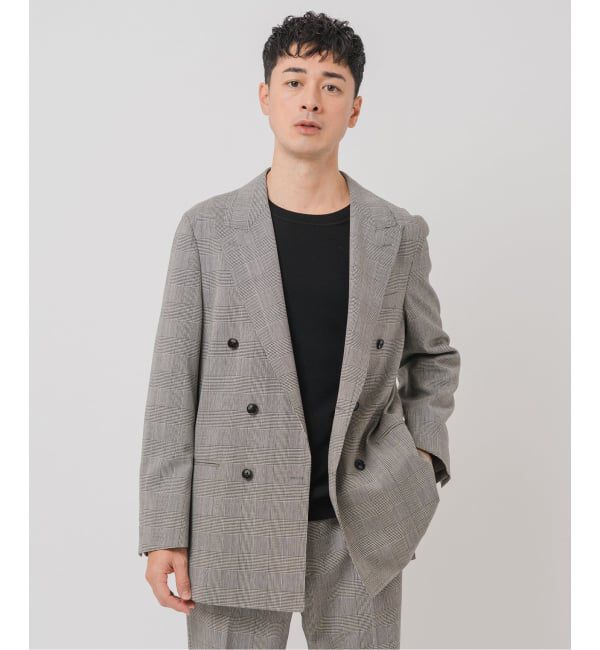 EDIFICE「《予約》COUTURE D&rsquo;ADAM (クチュール ド アダム) 別注 Double JK Glencheck」|テーラードジャケット|