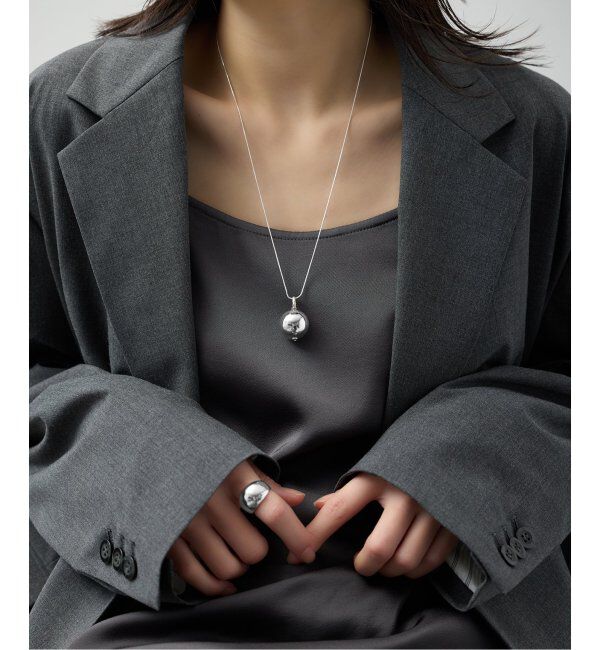 JOURNAL STANDARD「《追加2》【JSjewelry】S925 2wayボールチャームネックレス」|ネックレス|シルバー