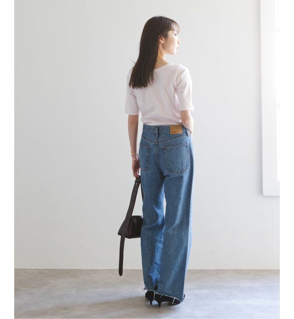 NOBLE「《追加》スビンコットンソフトスクエアーネックTシャツ」|Tシャツ・カットソー|