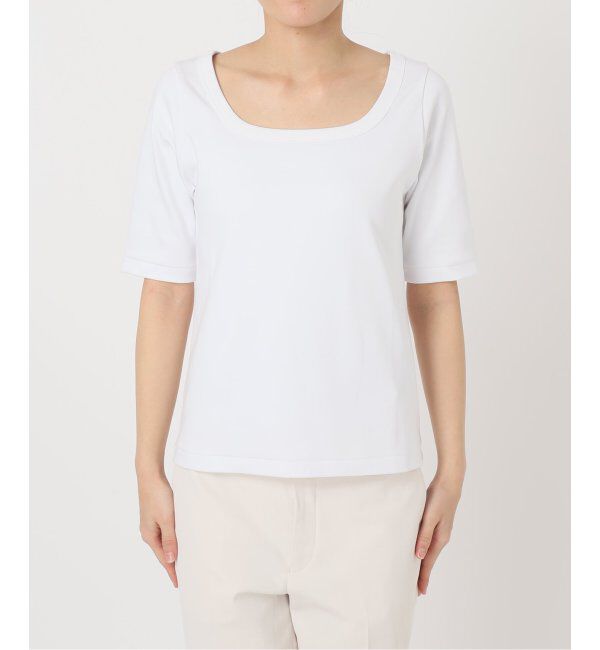 NOBLE「《追加》スビンコットンソフトスクエアーネックTシャツ」|Tシャツ・カットソー|