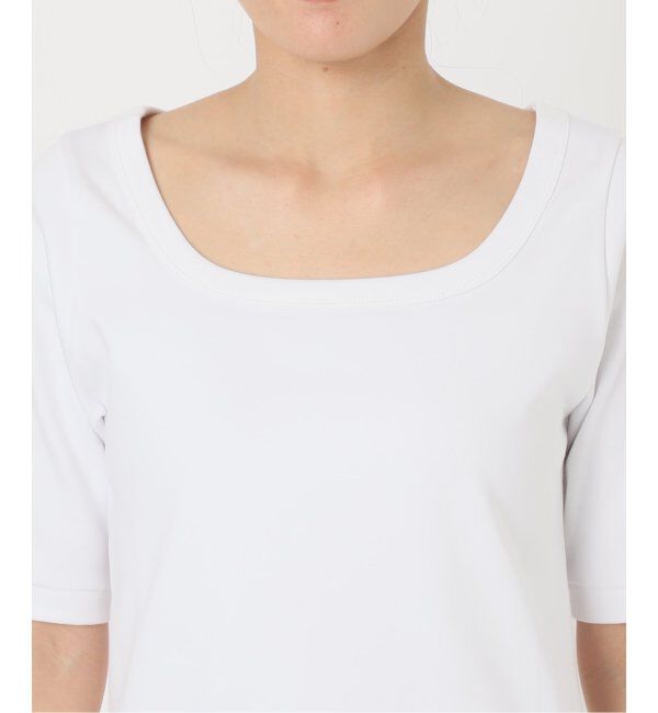 NOBLE「《追加》スビンコットンソフトスクエアーネックTシャツ」|Tシャツ・カットソー|