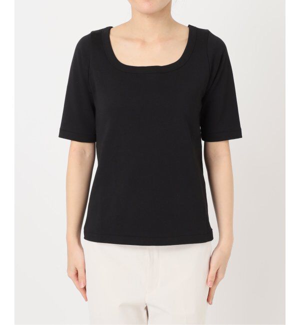 NOBLE「《追加》スビンコットンソフトスクエアーネックTシャツ」|Tシャツ・カットソー|
