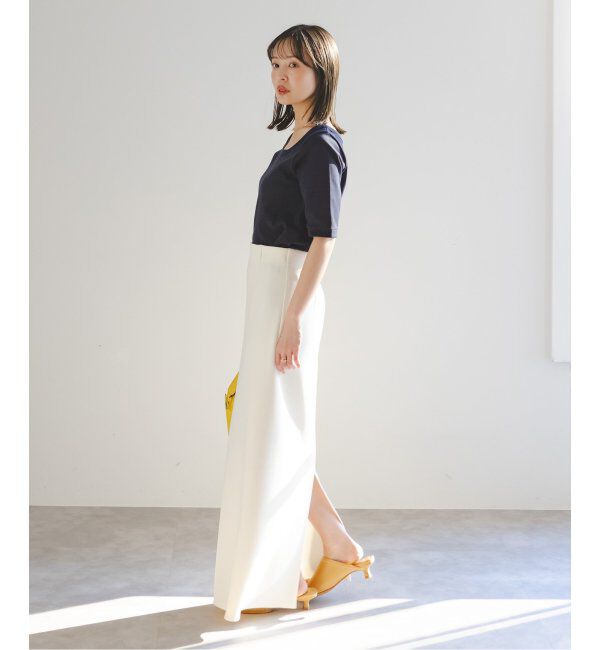 NOBLE「《追加》スビンコットンソフトスクエアーネックTシャツ」|Tシャツ・カットソー|