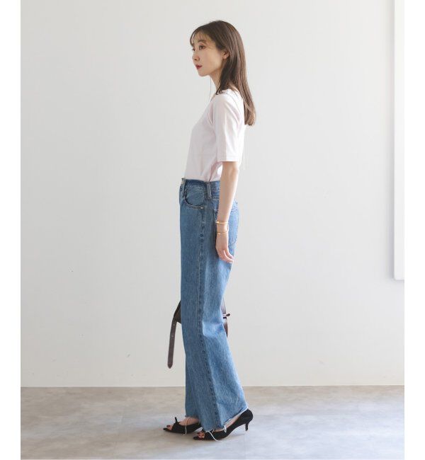 NOBLE「《追加》スビンコットンソフトスクエアーネックTシャツ」|Tシャツ・カットソー|