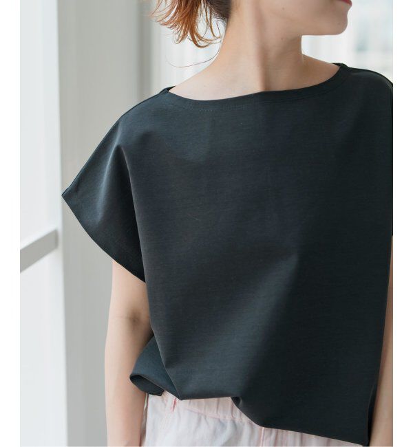 Spick and Span「《一部店舗+WEB限定》ポンチフレンチスリーブプルオーバー」|Tシャツ・カットソー|ブラック