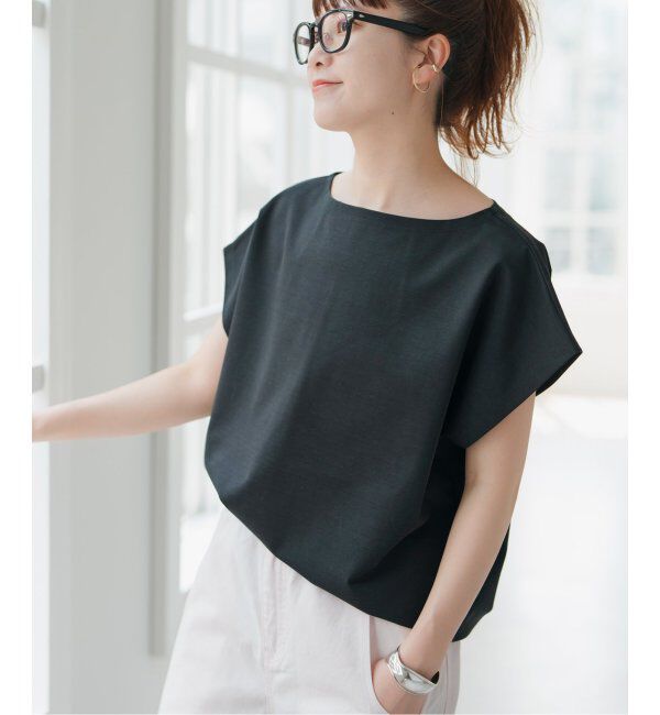 Spick and Span「《一部店舗+WEB限定》ポンチフレンチスリーブプルオーバー」|Tシャツ・カットソー|