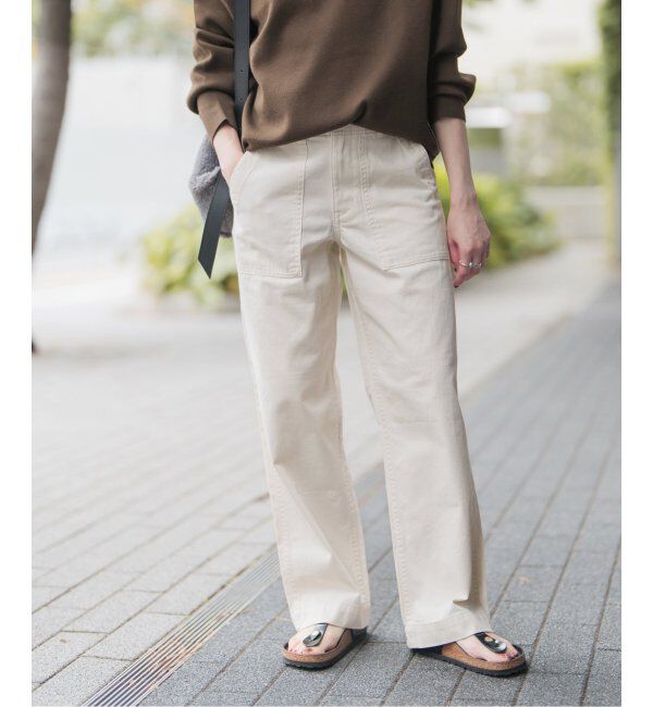 Spick and Span「《追加》ルーズベイカーパンツ」|カーゴ|
