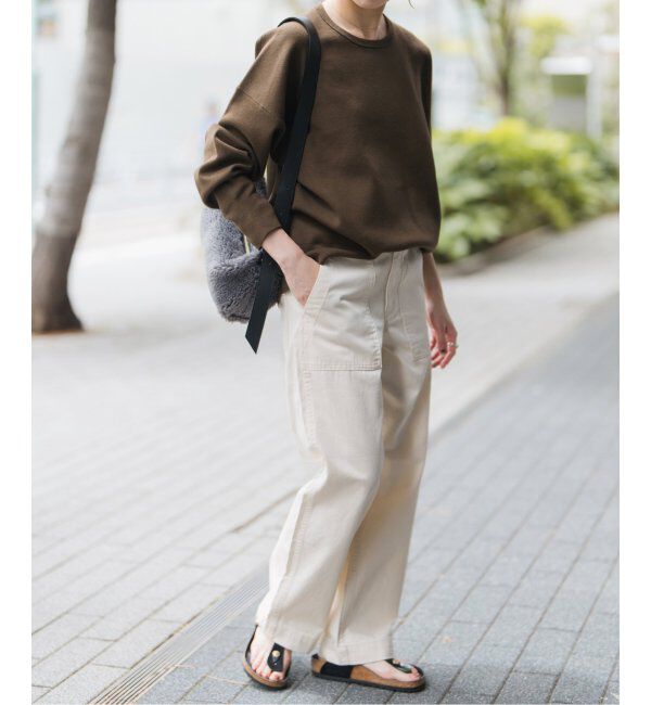 Spick and Span「《追加》ルーズベイカーパンツ」|カーゴ|