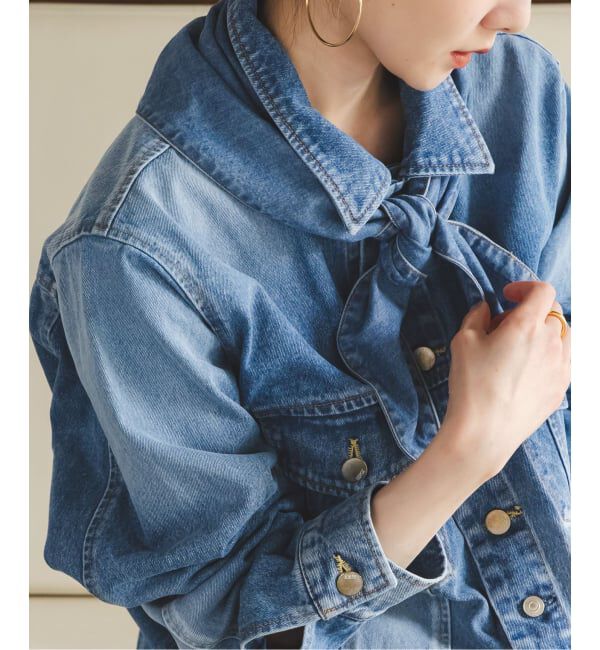 NOBLE「SERGE/サージ SCARF DENIM JACKET」|その他|