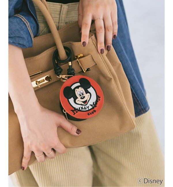 Spick and Span「WIFFLE / ウィッフル 別注ミッキーキーホルダーポーチ」|キーケース|ブラック A