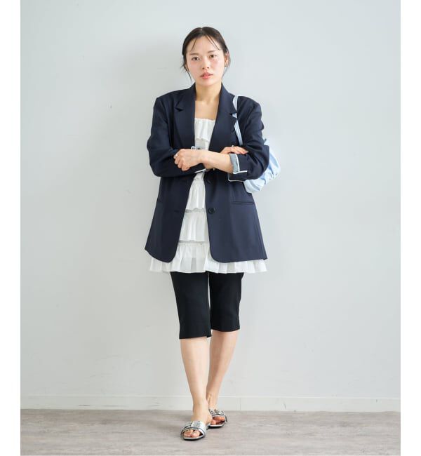 U by SPICK&SPAN「《予約》ギャザーボリュームミニワンピース」|ワンピース|