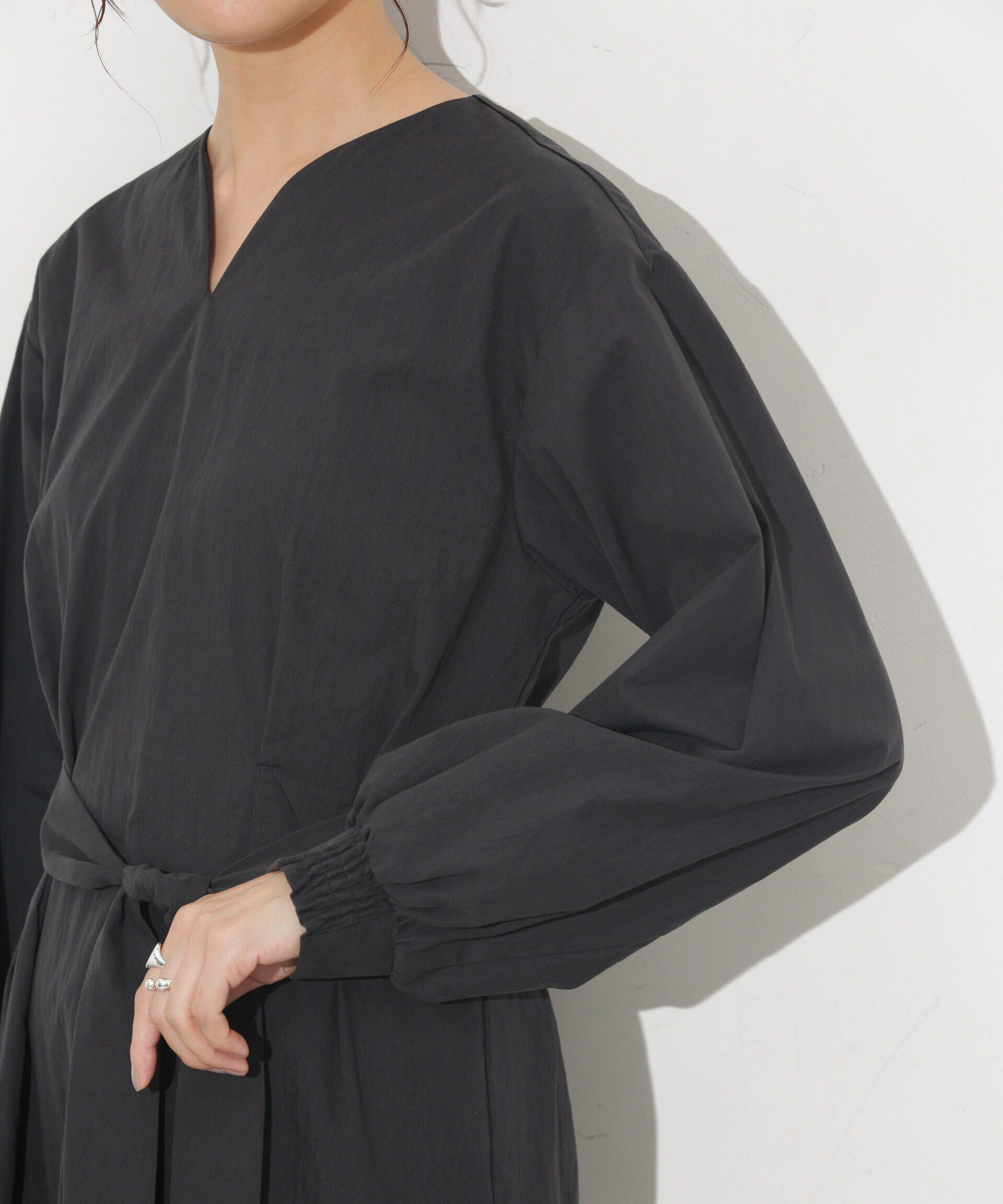 nano･universe「ベルト付きコクーンワンピース」|ワンピース|