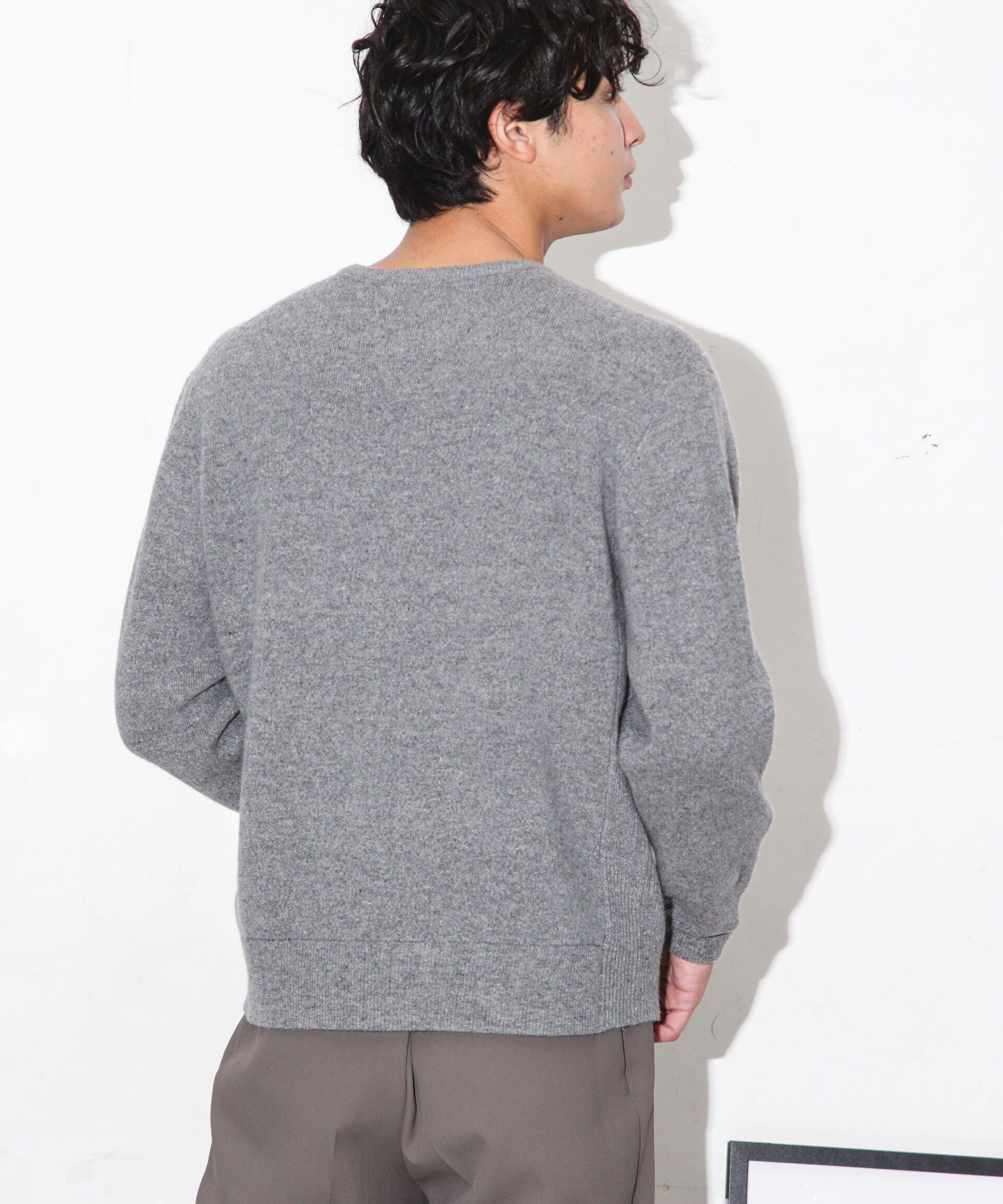 nano･universe「MUSIC ウールカシミヤスムースクルーネック」|ニット・セーター|