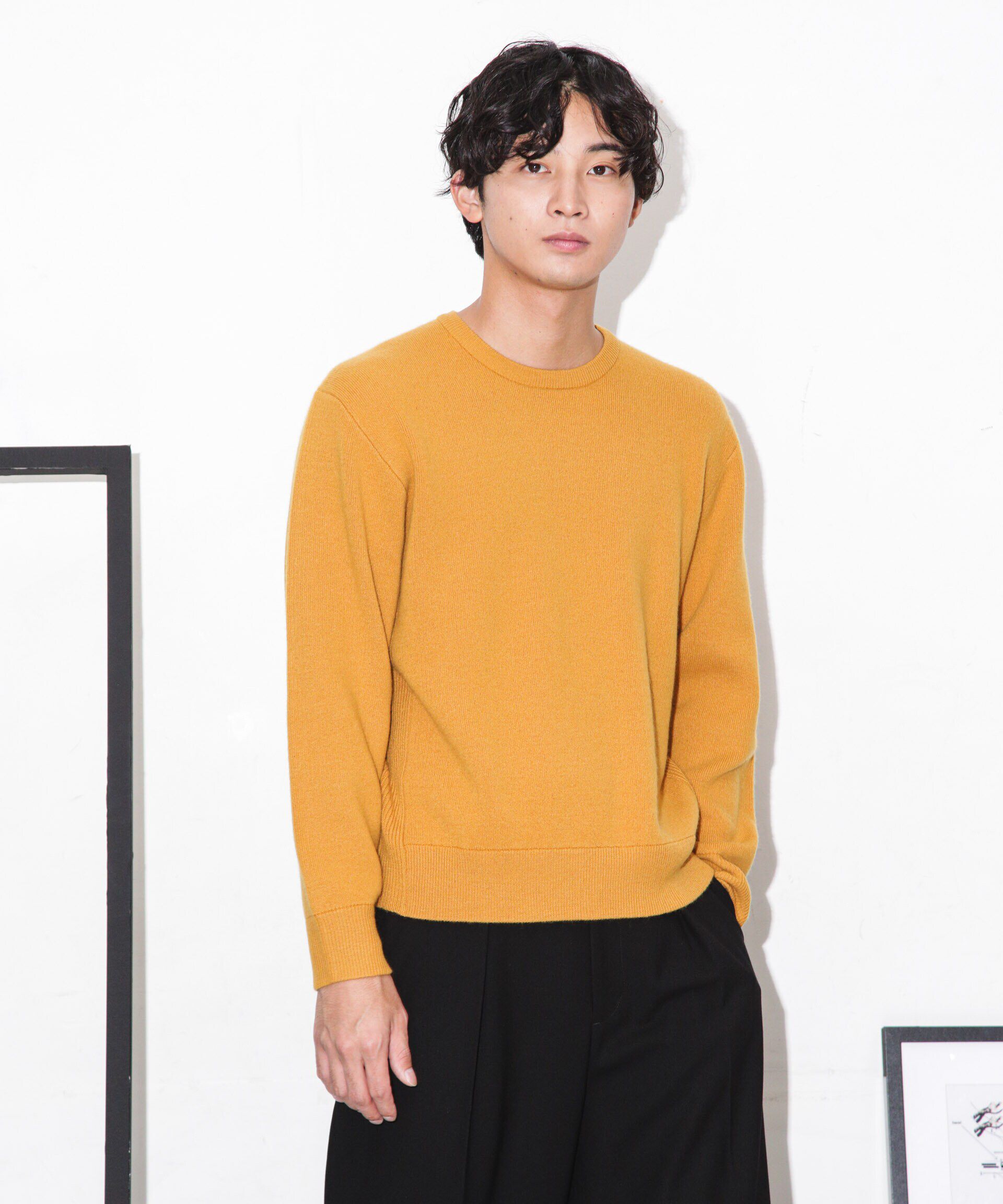 nano･universe「MUSIC ウールカシミヤスムースクルーネック」|ニット・セーター|