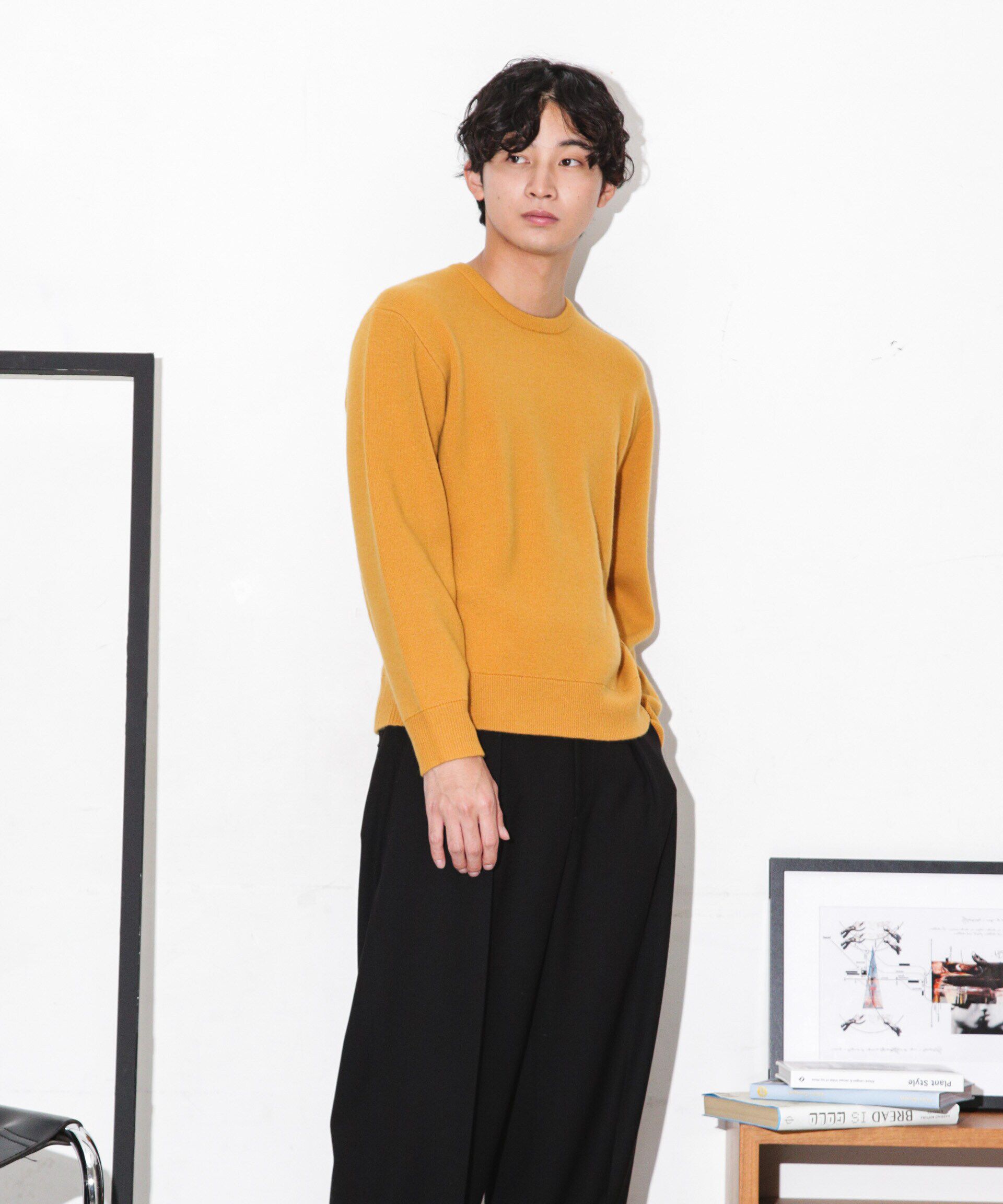 nano･universe「MUSIC ウールカシミヤスムースクルーネック」|ニット・セーター|