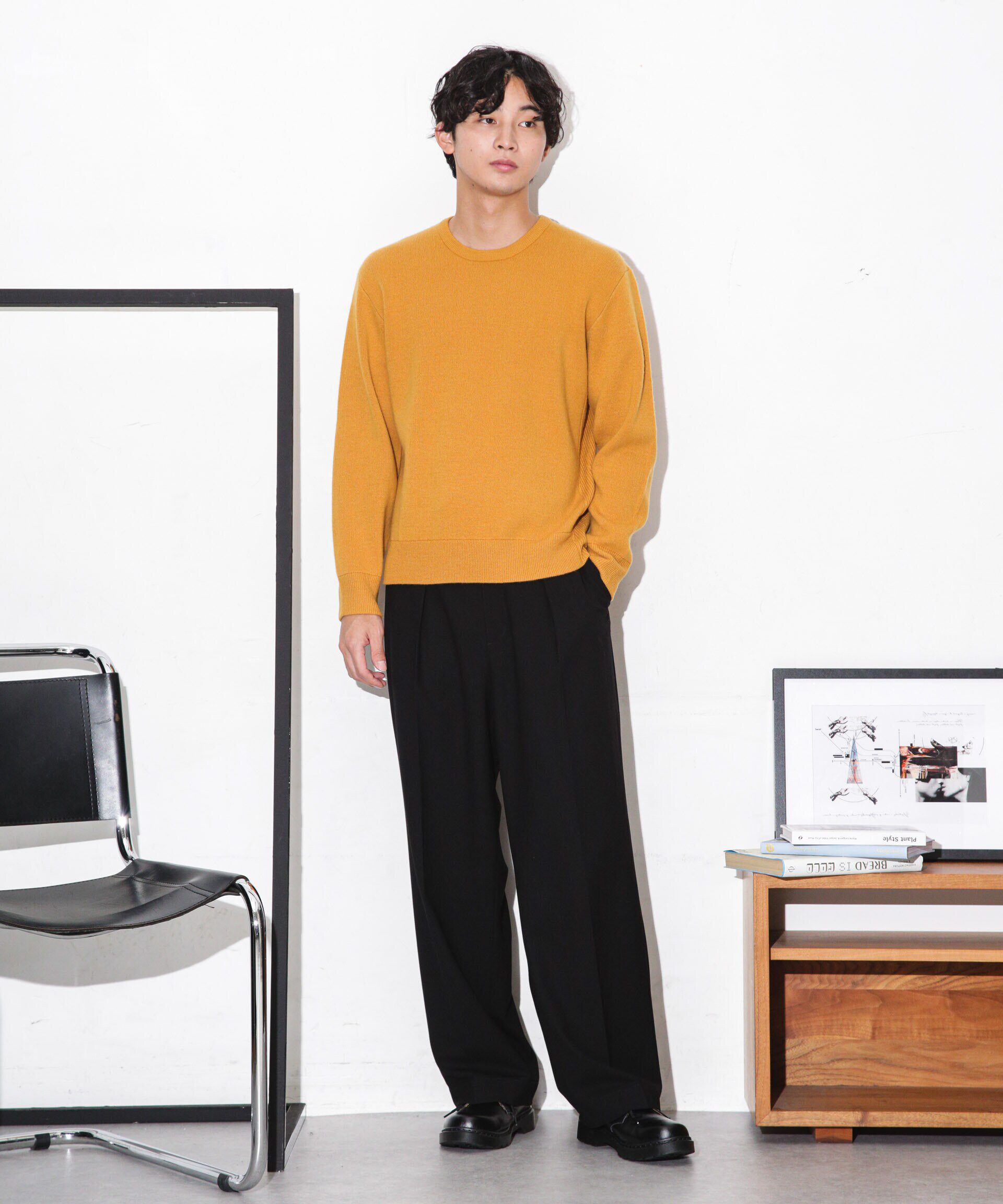 nano･universe「MUSIC ウールカシミヤスムースクルーネック」|ニット・セーター|