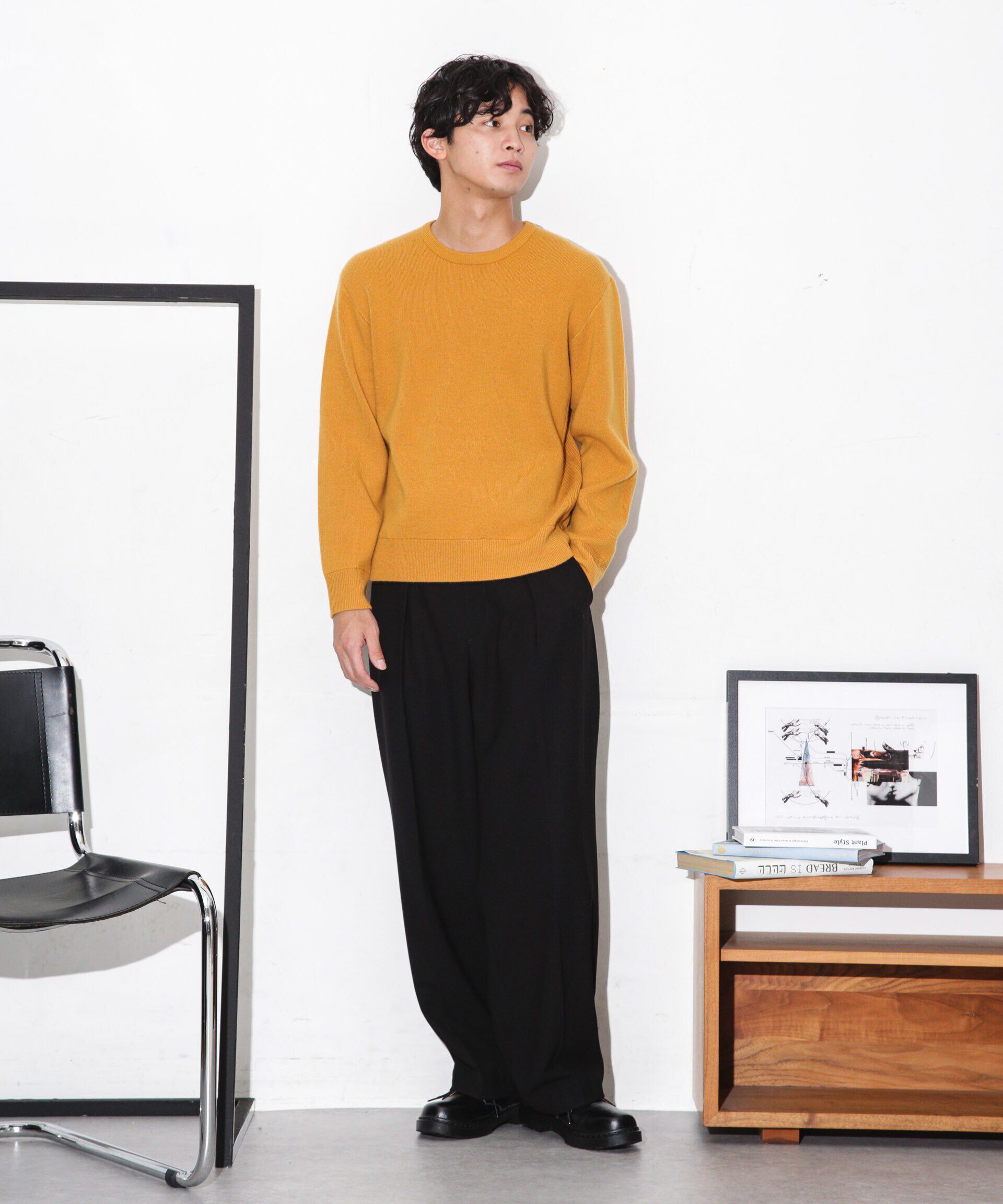 nano･universe「MUSIC ウールカシミヤスムースクルーネック」|ニット・セーター|