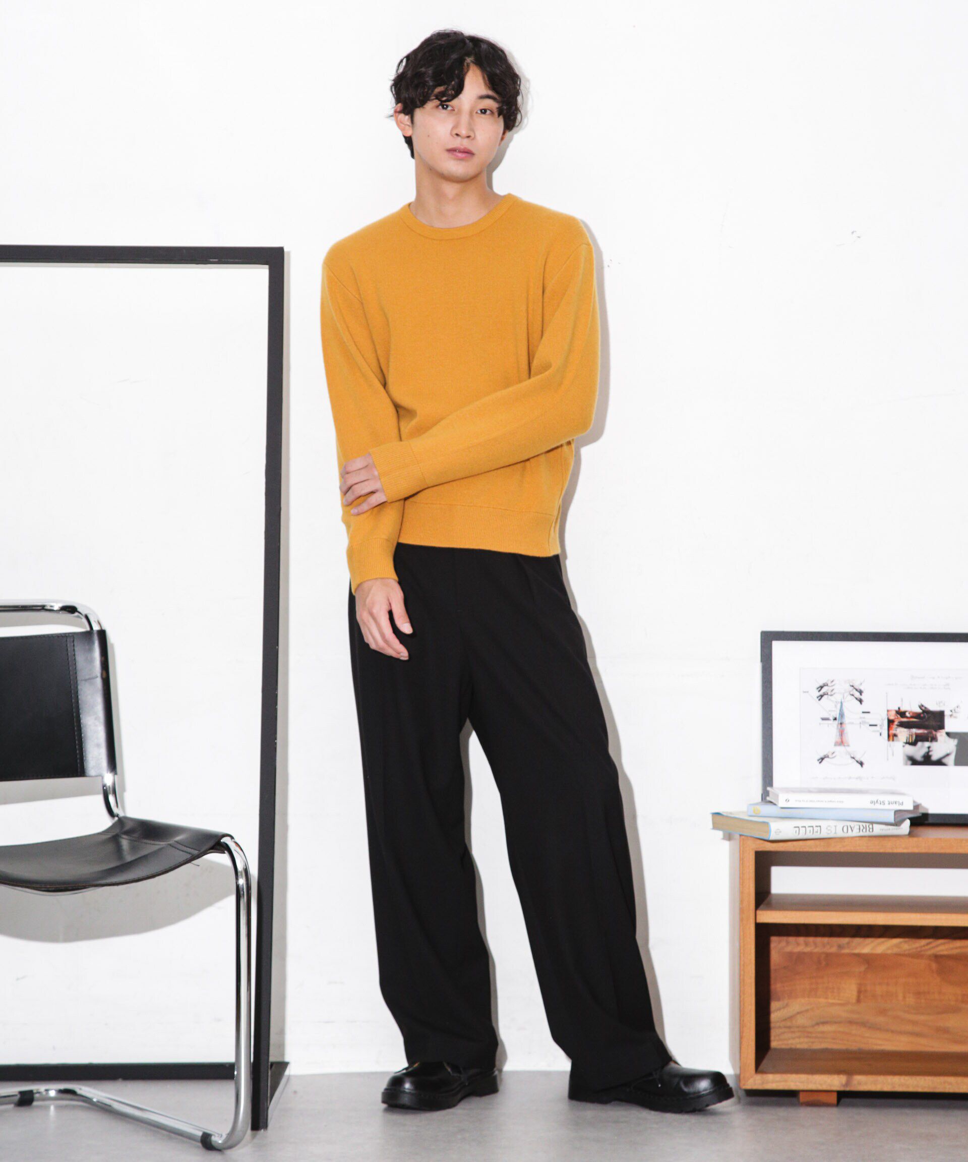 nano･universe「MUSIC ウールカシミヤスムースクルーネック」|ニット・セーター|