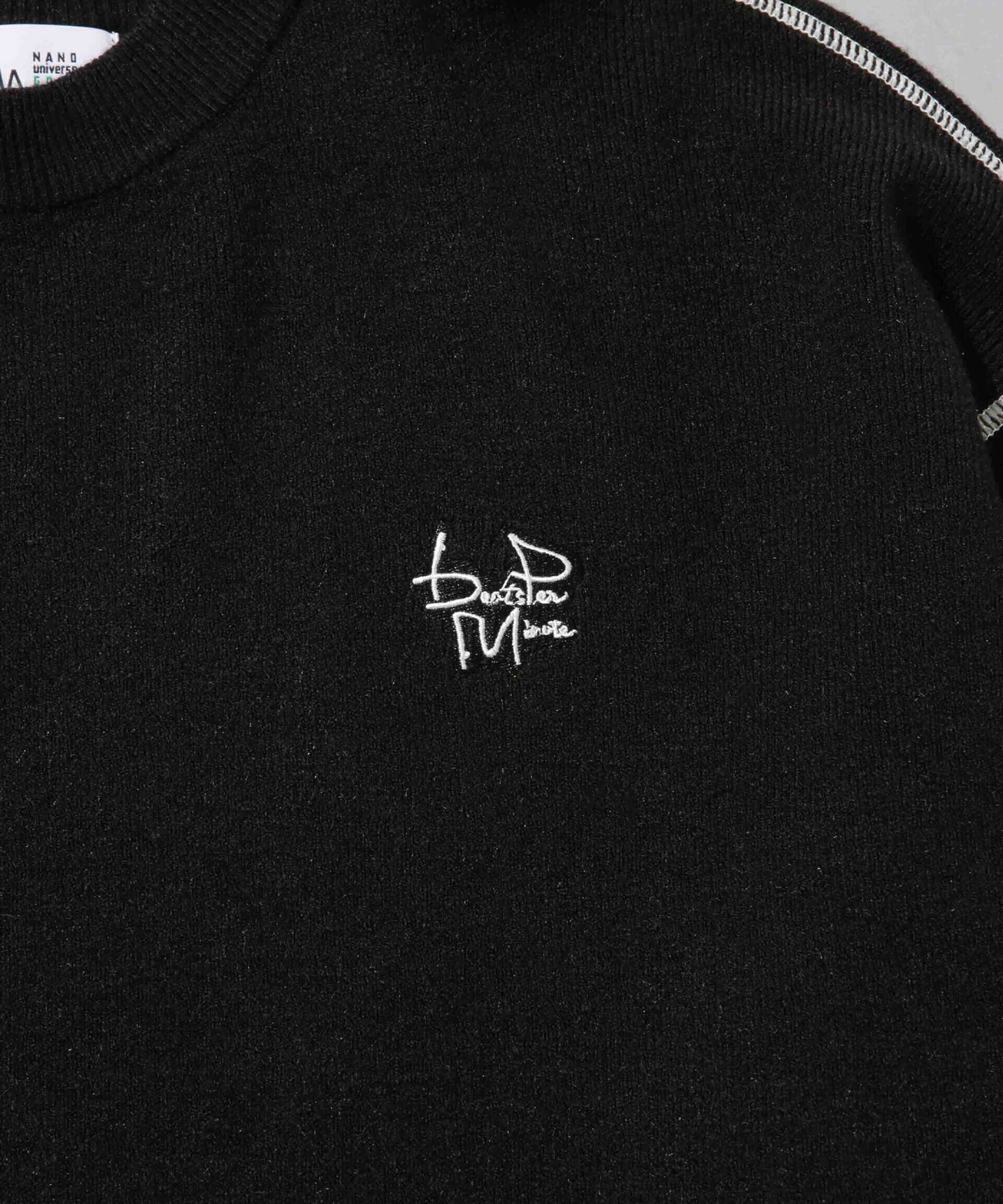 nano･universe「beats per minute/配色ステッチクルーネックニットソー」|ニット・セーター|