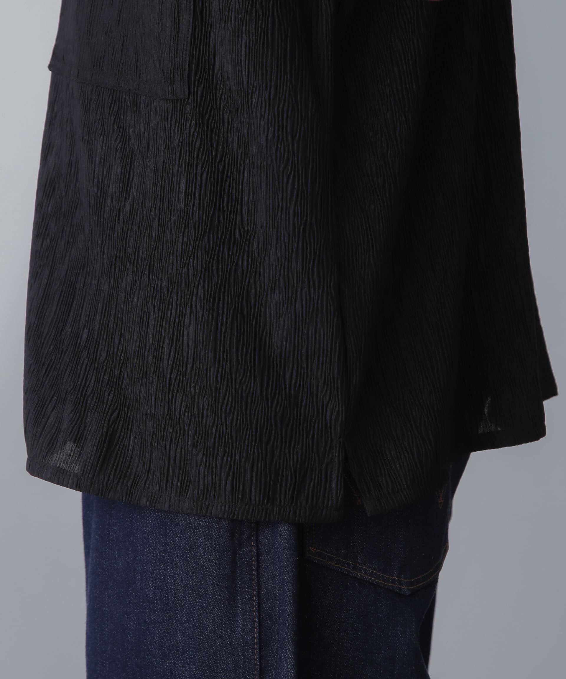 nano･universe「NORMANBROS別注ワイドポケット楊柳シャツ 半袖」|シャツ・ブラウス|