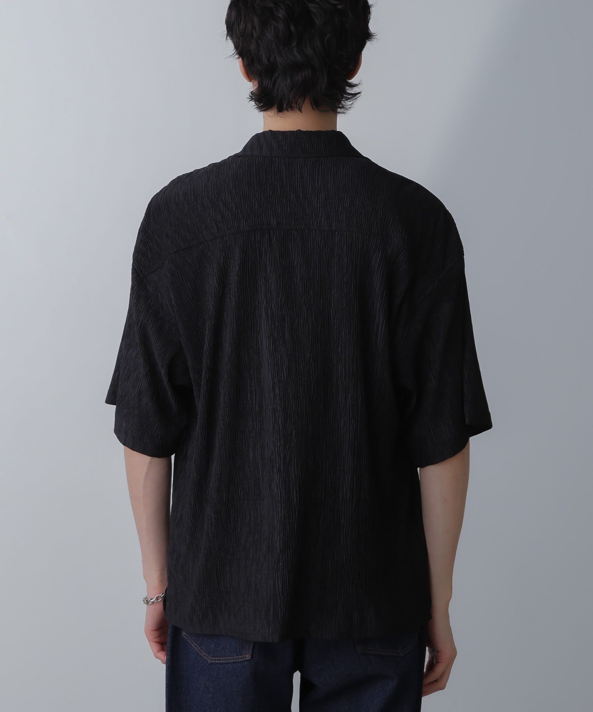 nano･universe「NORMANBROS別注ワイドポケット楊柳シャツ 半袖」|シャツ・ブラウス|