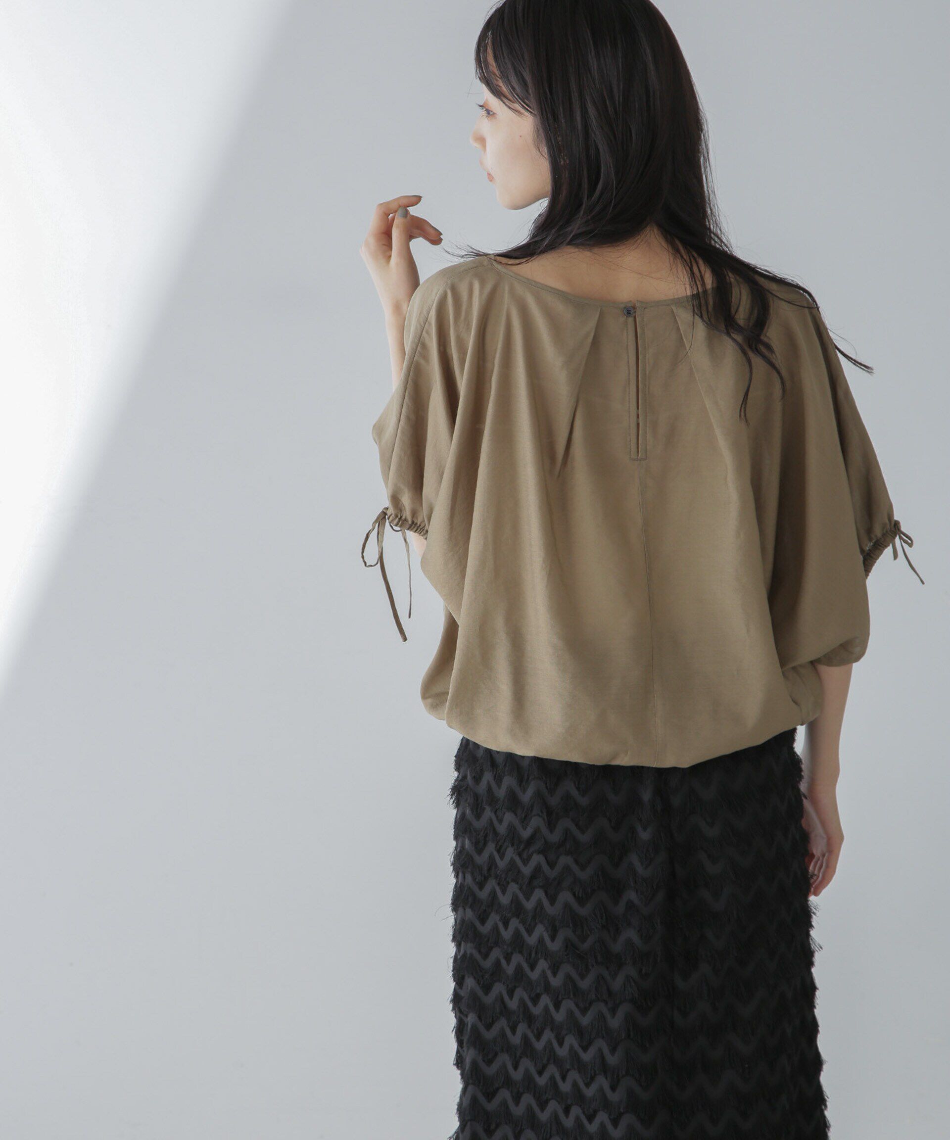 nano･universe「バルーンシルエットブラウス」|シャツ・ブラウス|