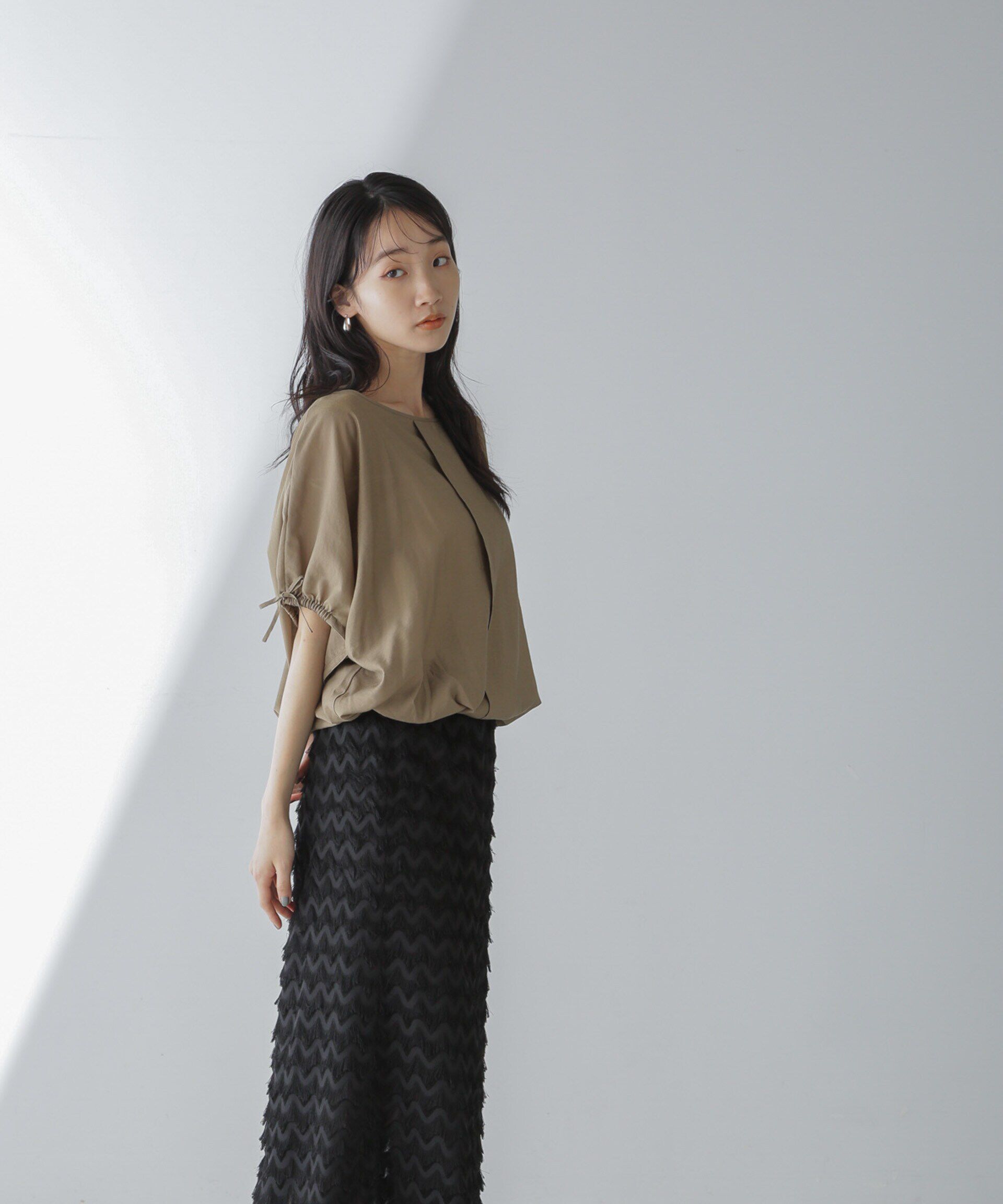 nano･universe「バルーンシルエットブラウス」|シャツ・ブラウス|