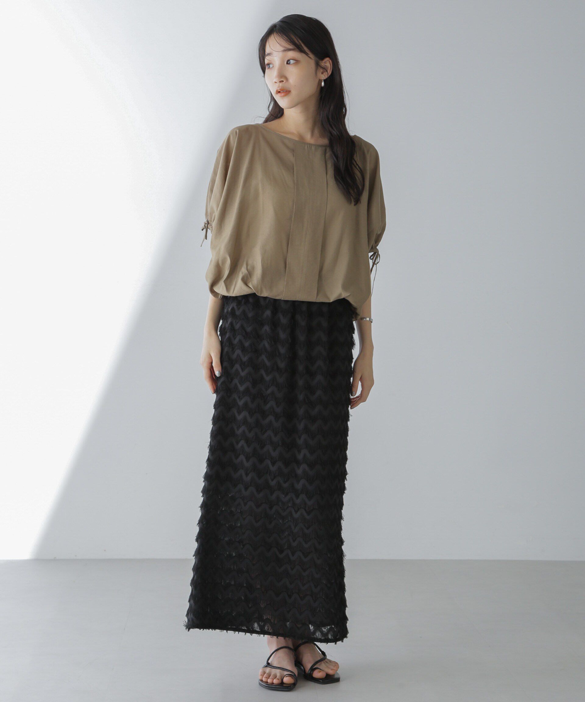 nano･universe「バルーンシルエットブラウス」|シャツ・ブラウス|