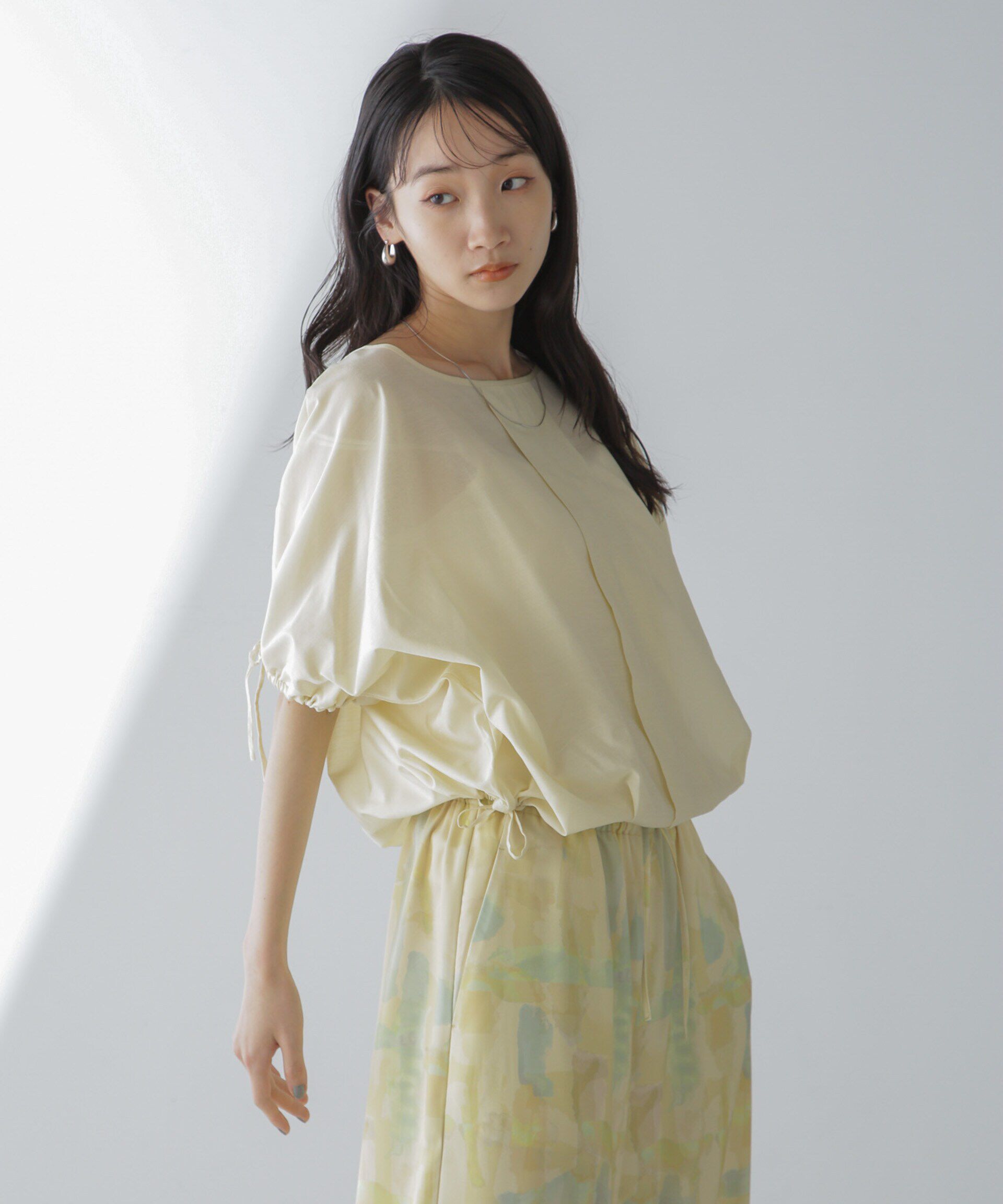 nano･universe「バルーンシルエットブラウス」|シャツ・ブラウス|