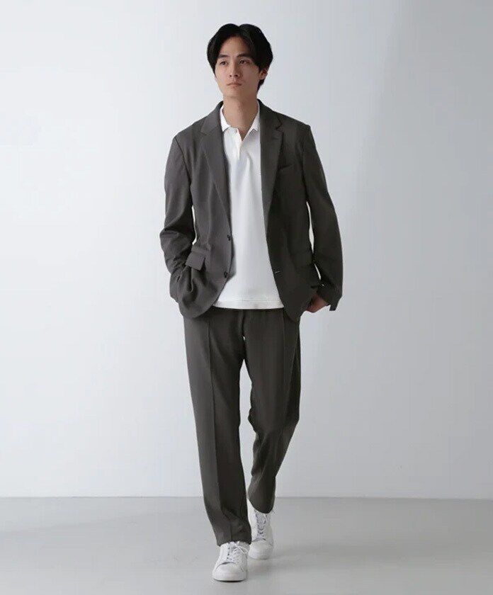 nano･universe「｢N POLO｣AQUA RHYTHM(R)鹿の子ポロシャツ 半袖」|Tシャツ・カットソー|