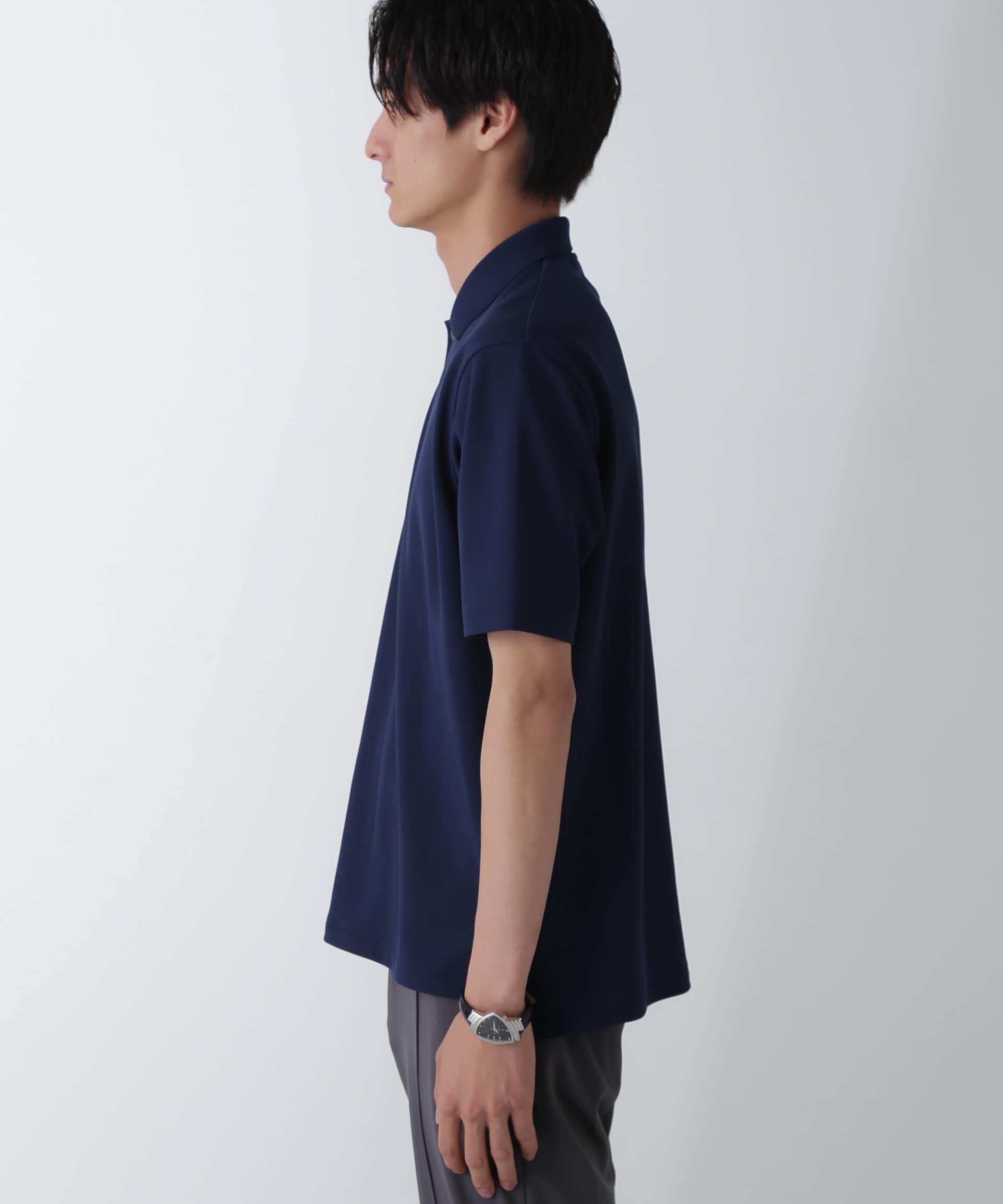 nano･universe「｢N POLO｣AQUA RHYTHM(R)鹿の子ポロシャツ 半袖」|Tシャツ・カットソー|