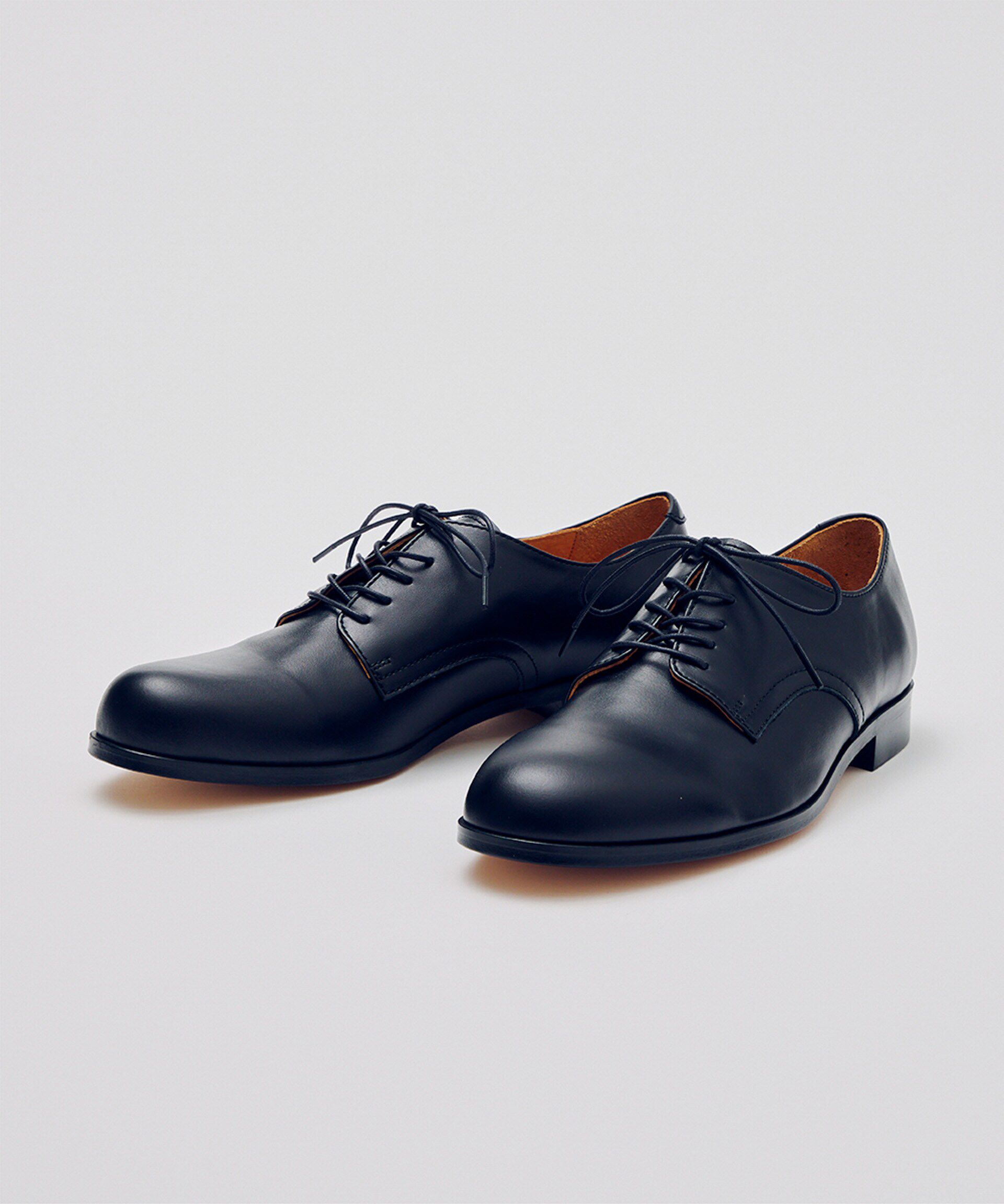 nano･universe「PADRONE THE STANDARD LINE/別注 DERBY PLAIN TOE /プレーン トゥ」|ビジネス・ドレスシューズ|ブラック