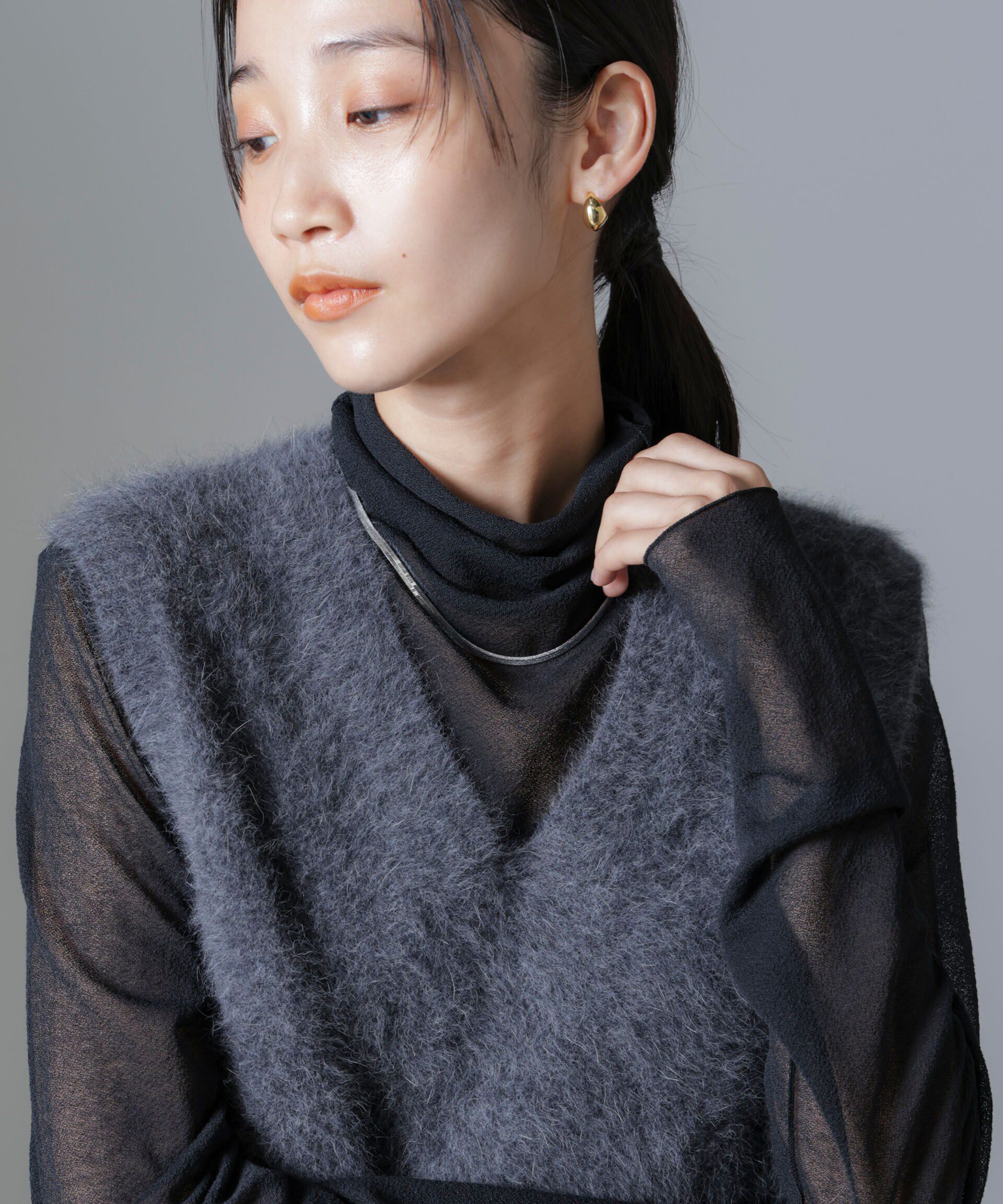 nano･universe「スネークチェーンショートネックレス」|ネックレス|シルバー