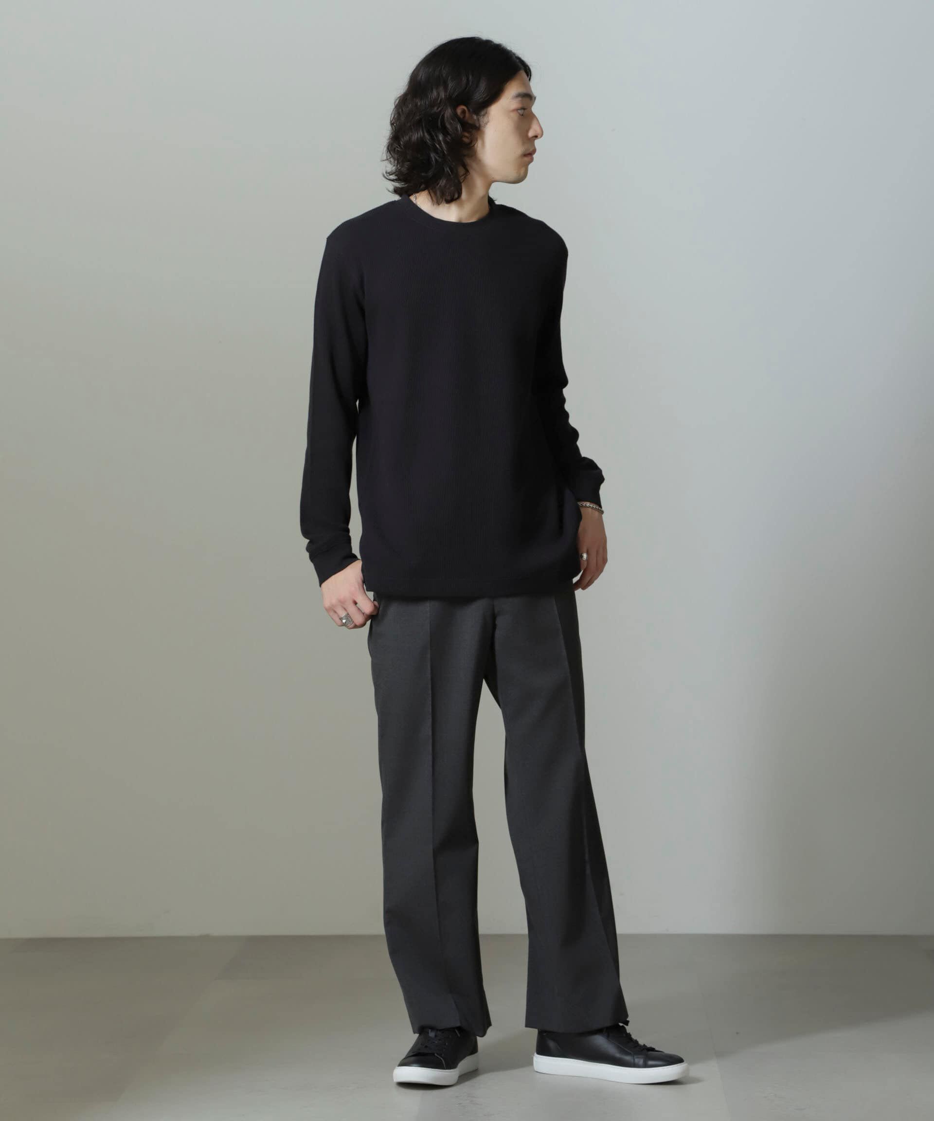 nano･universe「アンチスメルワッフルTシャツ 長袖」|Tシャツ・カットソー|