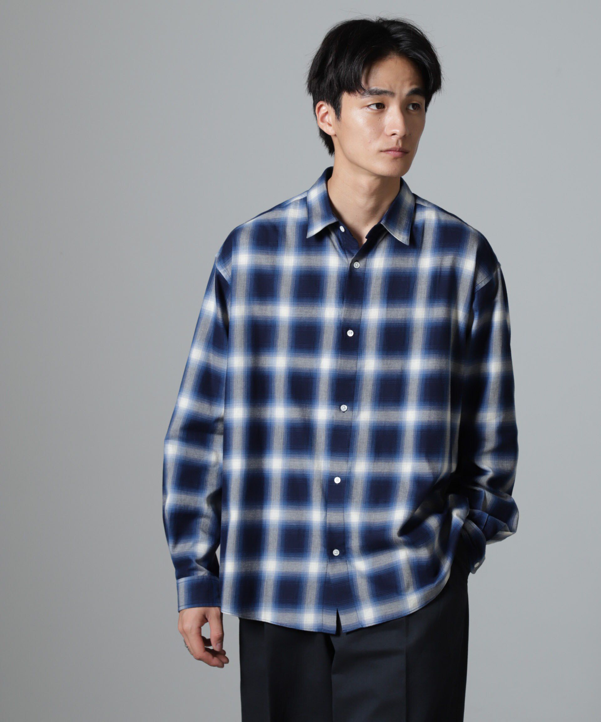 nano･universe「ツイルソフトオンブレチェックシャツ」|シャツ・ブラウス|