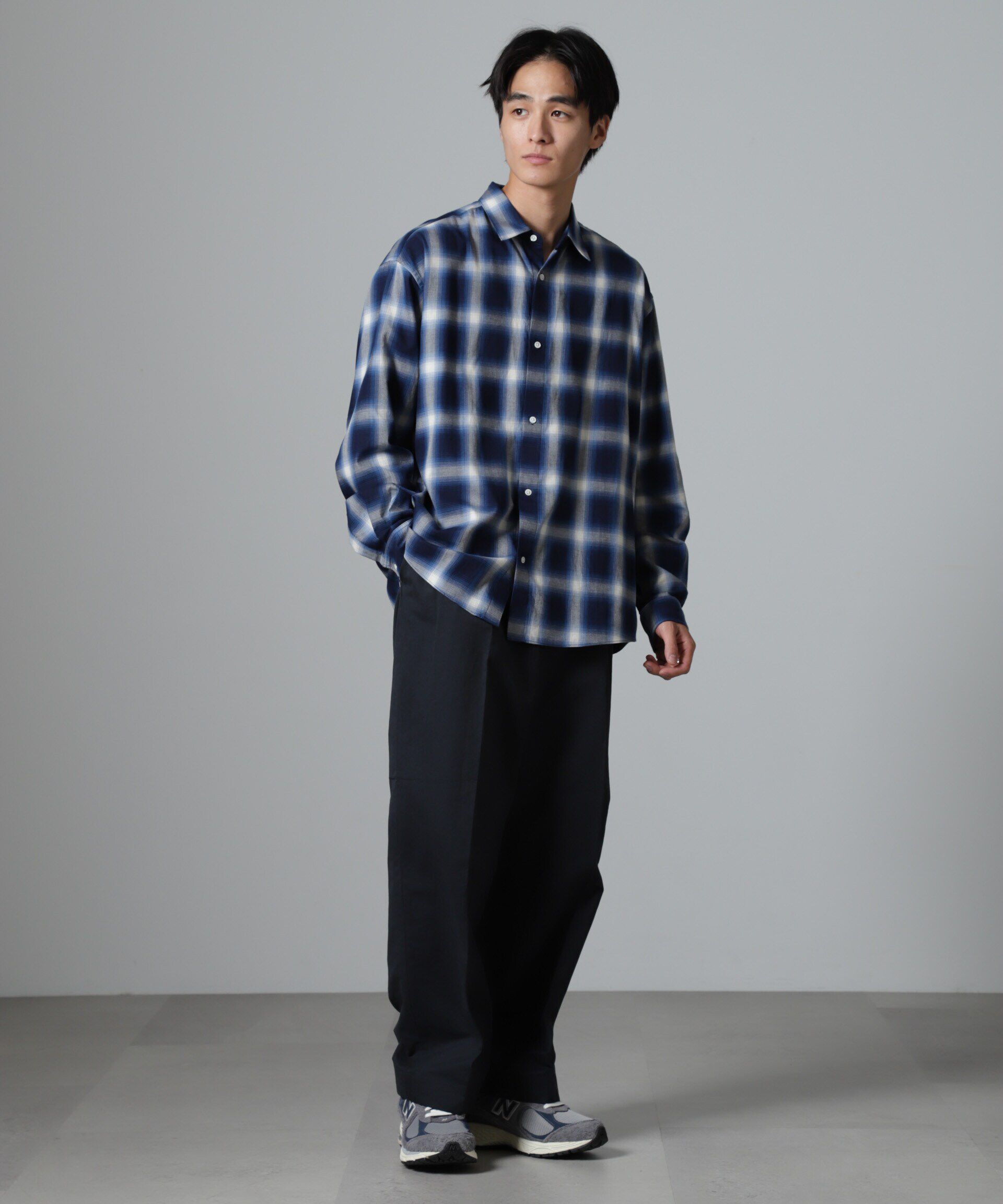 nano･universe「ツイルソフトオンブレチェックシャツ」|シャツ・ブラウス|