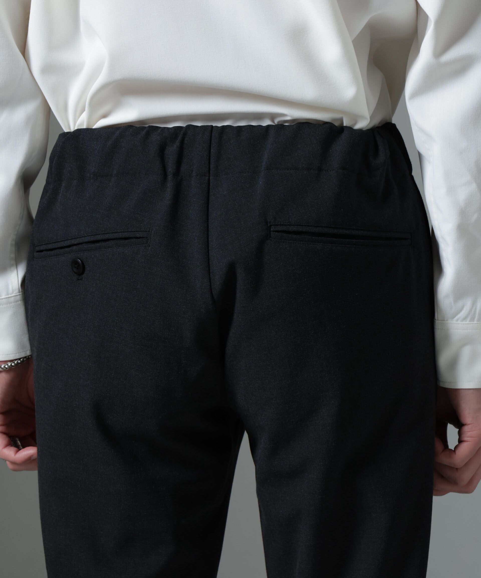 nano･universe「サイドリブストレッチイージーパンツ」|チノ|