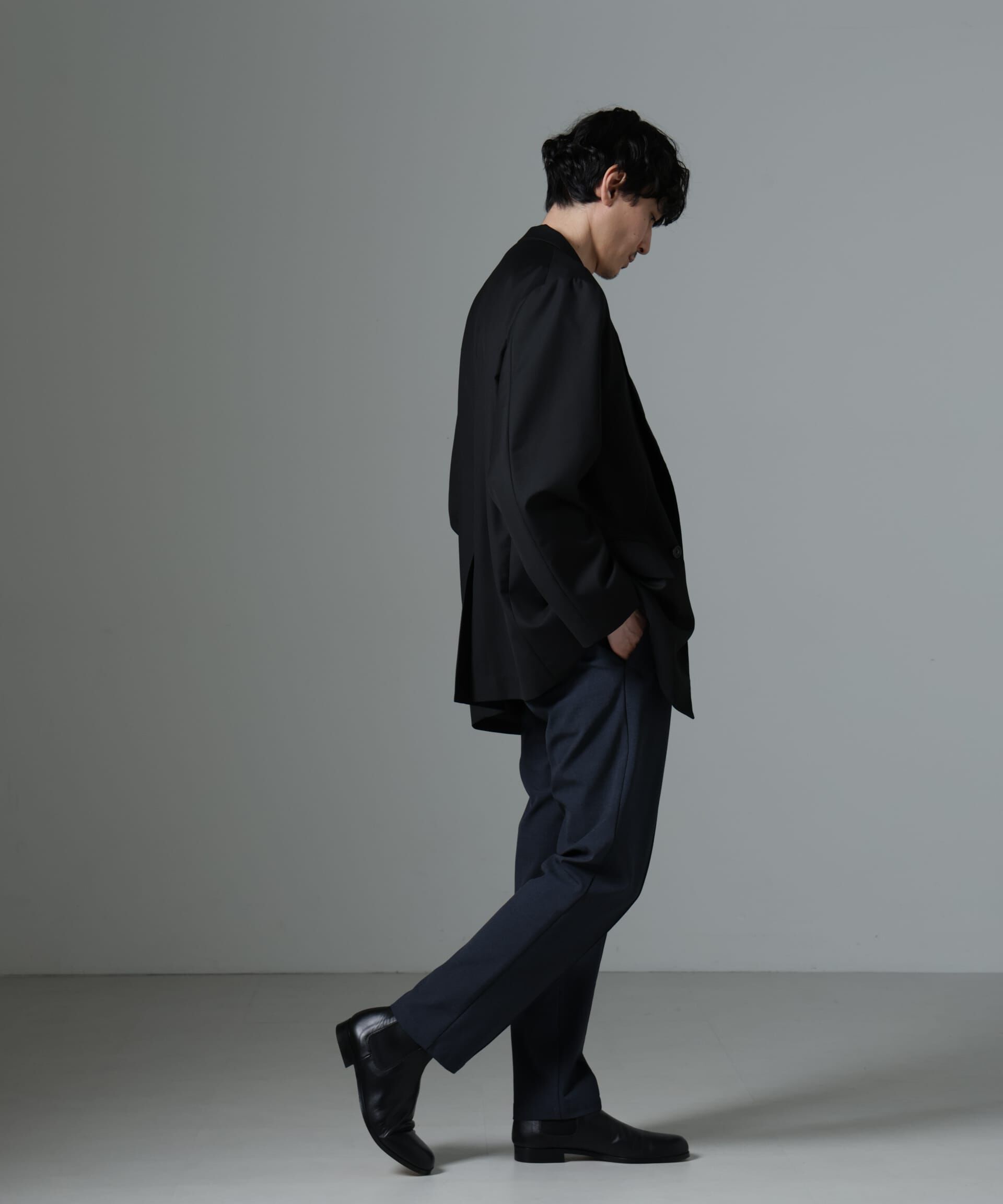 nano･universe「サイドリブストレッチイージーパンツ」|チノ|